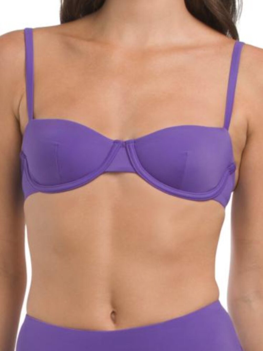NWT! CUUP Balconette Swimsuit Top Ultra Violet